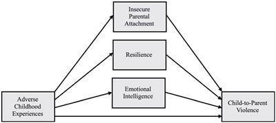 Relationship between child-to-parent violence and cumulative childhood adversity: the mediating role of parental attachment, resilience, and emotional intelligence